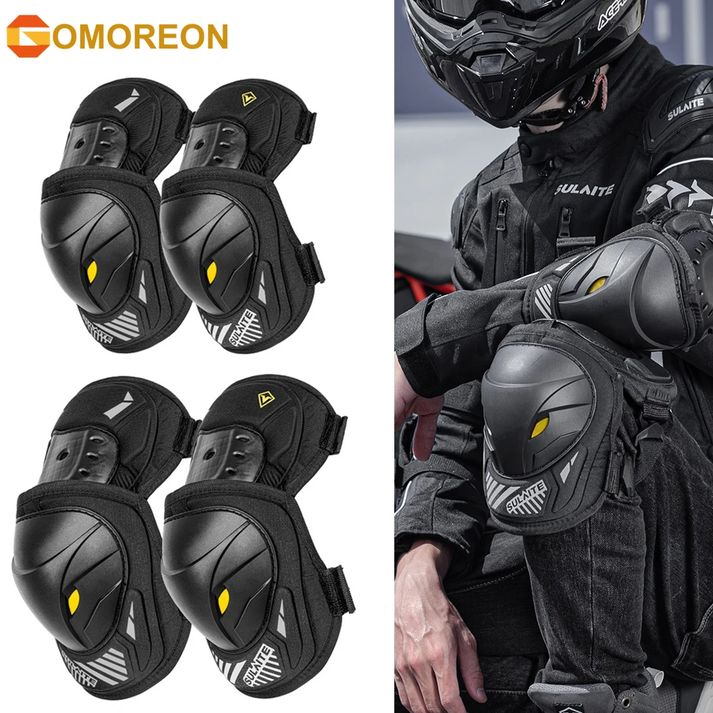 Mountain Biking Elbow Pads - GOMOREON 1 пара защитных наколенников и